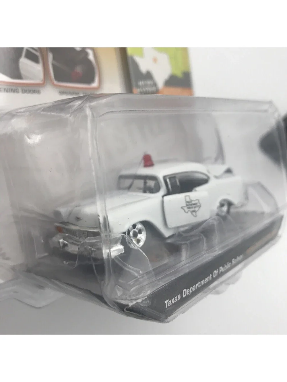 Hero Patrol Texas Department of Public Safety 1956 Chevy Bel Air White 1/64 Jada